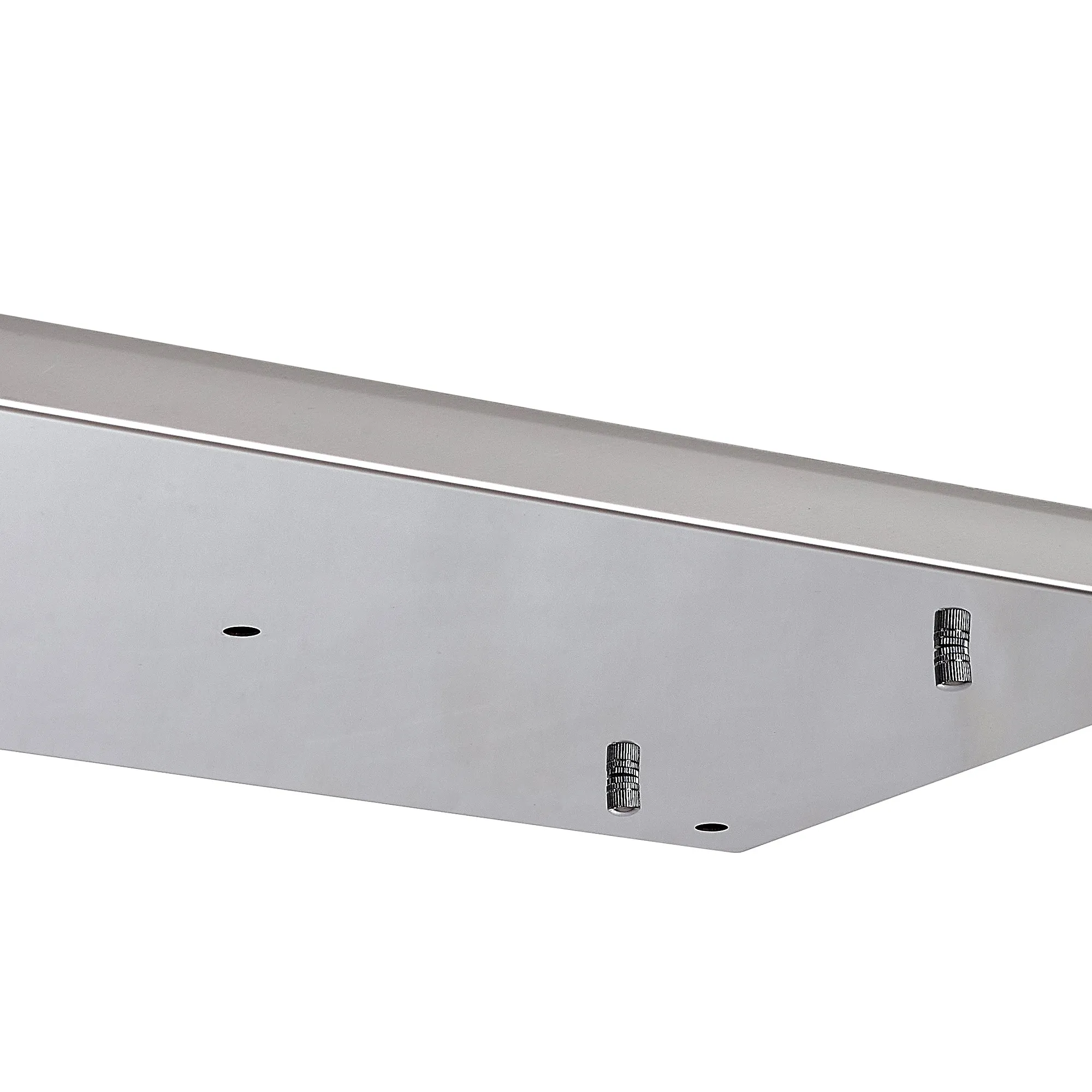 Hayes 5 Hole 550mm x 320mm Linear Rectangle Ceiling Plate Polished Chrome Stainless Steel D0887CH  Deco Hayes Chrome